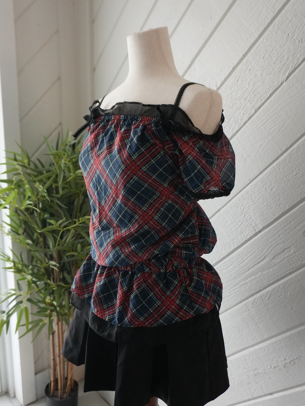 Plaid Punk Kawaii Two Piece Set